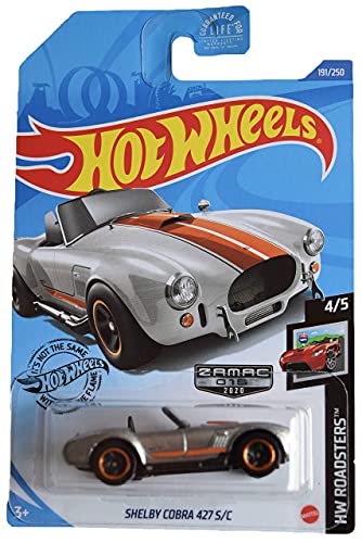 Hot Wheels Zamac Shelby Cobra 427 S/C Plata 1:64 miniatura 1