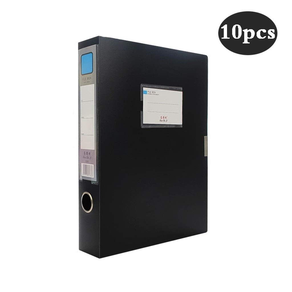 Scatola di archiviazione per documenti A4, organizer in plastica con coperchio per forniture per ufficio, cartella di archiviazione, scatola di plastica trasparente per archiviazione, contenitore per