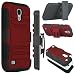 Galaxy S4 Case, Zenic(TM) Hybrid Dual Layer Armor Defender Full-body Protective Case Cover with Kickstand & Belt Clip Holster Combo for Samsung Galaxy S4 i9500 (Red/Black)