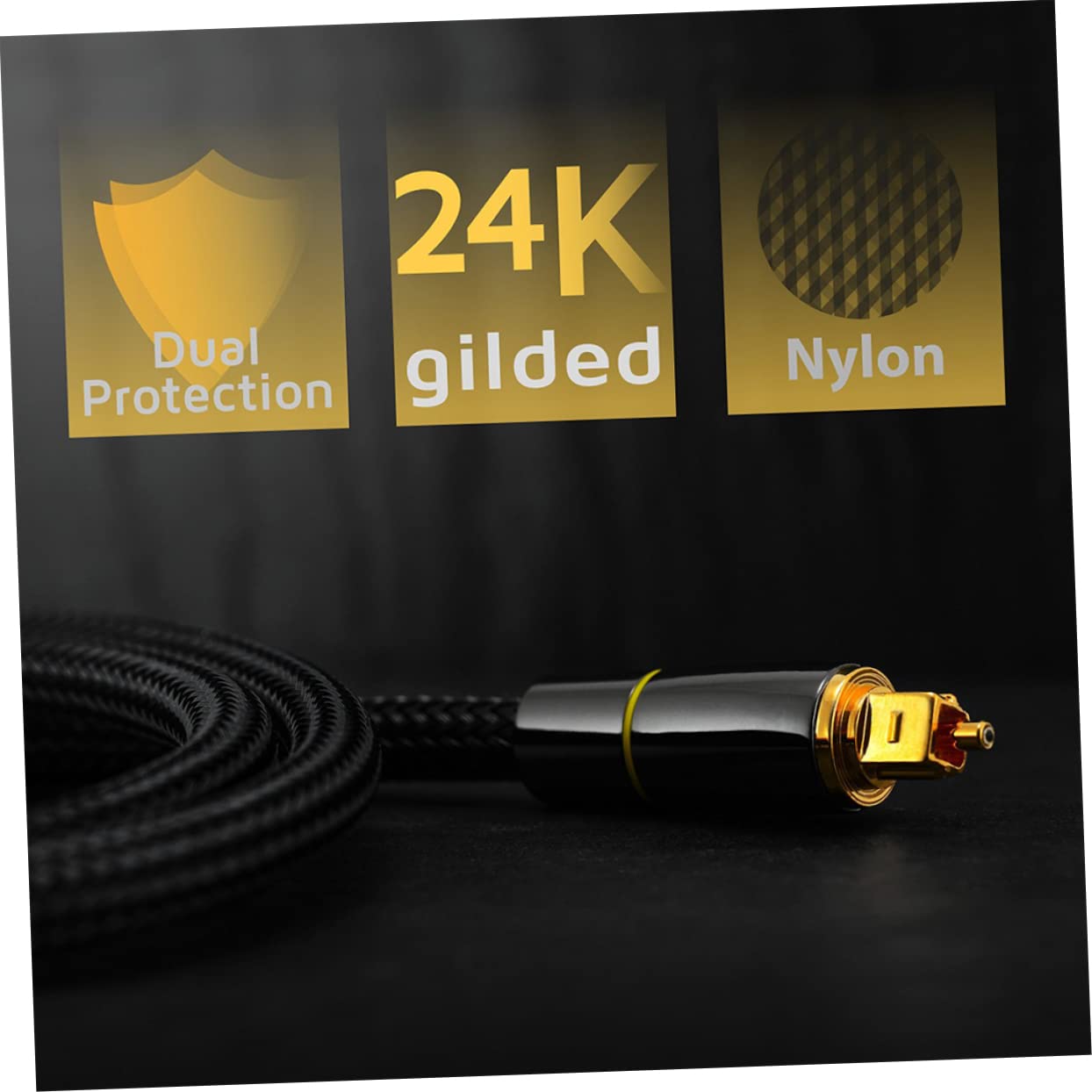 Cavo Audio Ottico da 10 M con Rivestimento Protettivo per Trasmissione