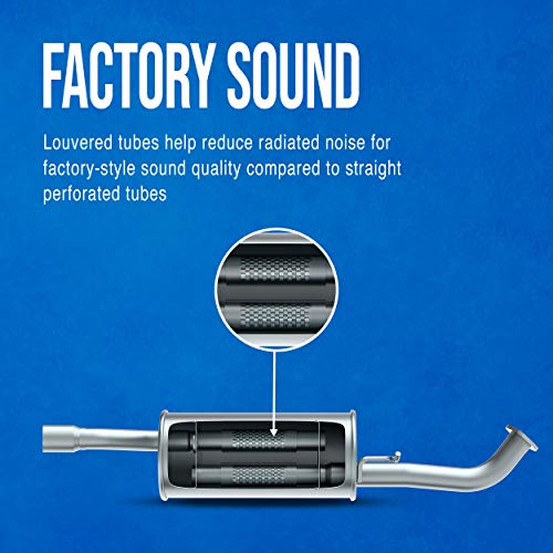 Image of Walker SoundFX 18437 Direct Fit Exhaust Muffler 2 inch Inlet (ID) 2 inch Outlet (ID) for Lincoln Town Car