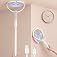 Rotating Head Electric Fly Swatter Racket, Bug Zapper Indoor with Long Telescopic Extension 4000V USB Rechargeable Mosquito Z