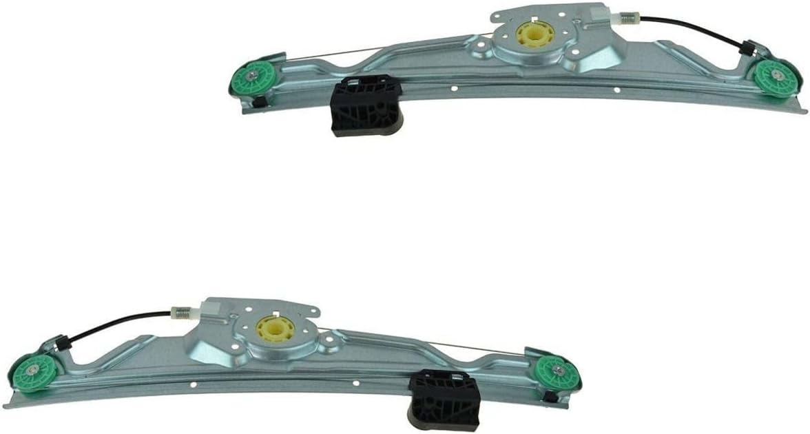 Rear Door Power Window Regulator Left & Set of 2 Fits 5-Series Without Motor WRA50855
