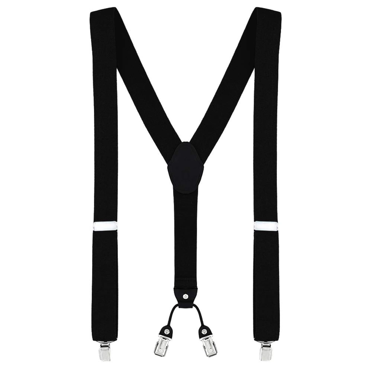 DonDon Bretelle uomo eleganti Bretelle uomo lavoro extra forte clip larghe 3,5 cm
