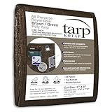 Kotap 6-ft x 8-ft Reversible Brown/Green Poly Tarp, Item: TBG-0608