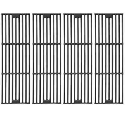 Leship Grill Grates Replace for Chargriller 5050 3001 2121 3008 3030 3725 4000 5252, King Griller 3008 5252 and Others, Set of 4 Cast Iron Grill Cooking Grid Grates (19 3/4" x 6 3/4" Each)
