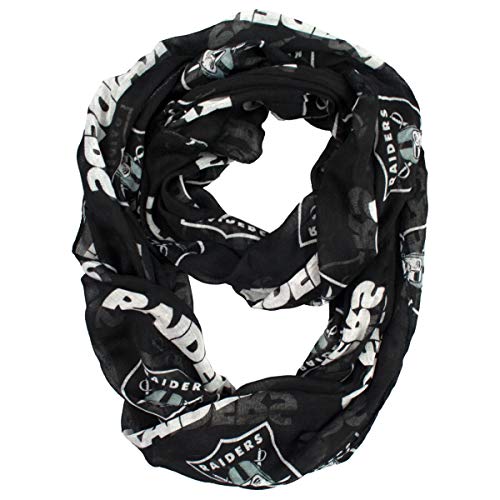 NFL Oakland Raiders Sheer Infinity Scarf