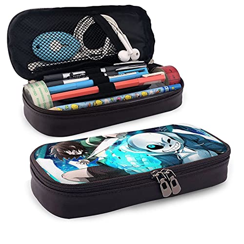 Undertale Sans ペンケース 鉛筆のサック 皮革文具収納 学用品収納 鉛筆ケース ペンケース かわいい 大容量 筆箱 ペン箱 収納バッグ 学生 子供 誕生日 入学ギフト グッズundertale Sans 筆箱 文具収納 ポーチ ペンシルケース 化粧ポーチ ペンケース 軽量 多機能 大容量