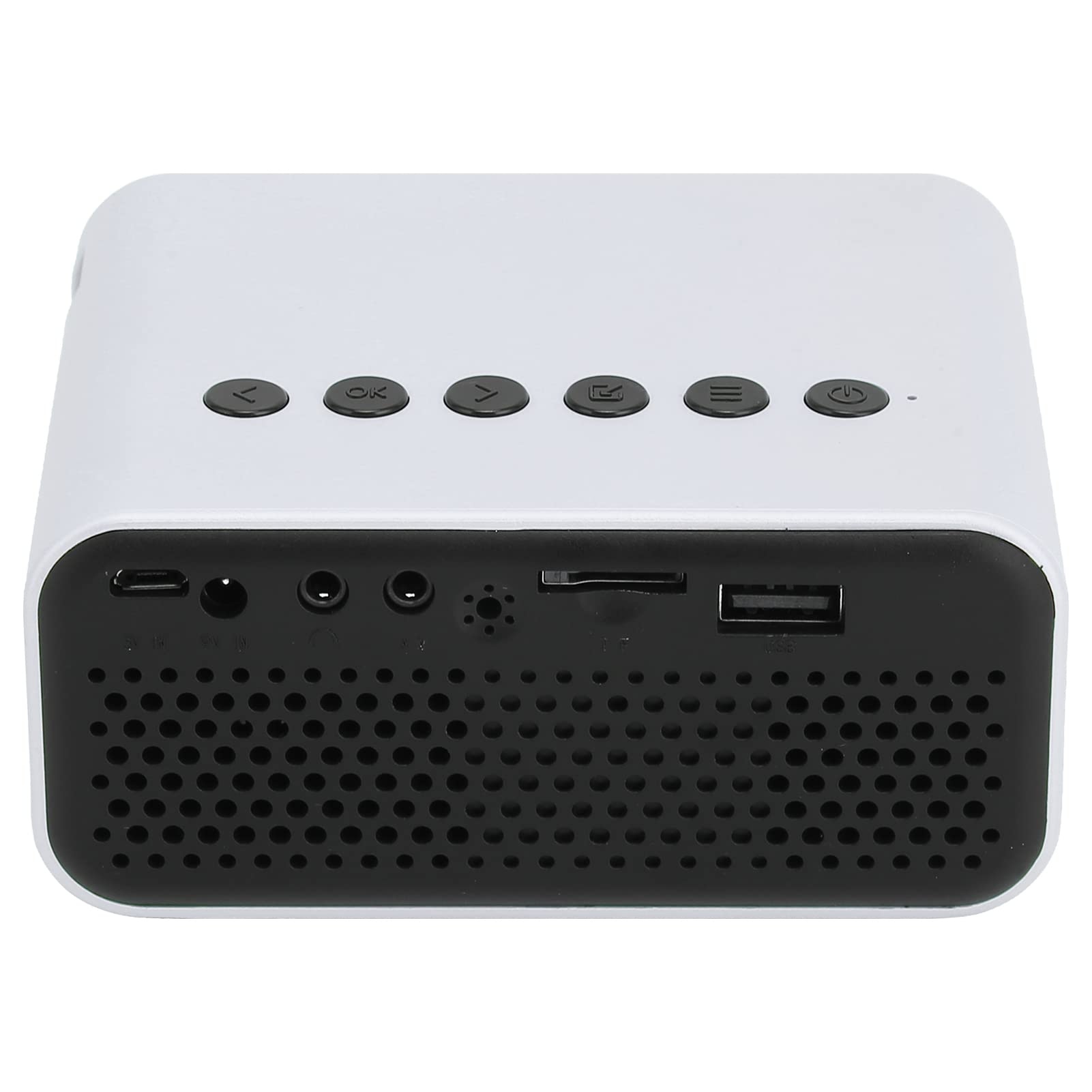 Mini Proiettore, Mini Proiettore Portatile, Proiettore per Telefoni Cellulari Home Theater per Proiezione su Schermo Proiettore Intelligente Ricaricabile per Viaggi (Giallo)