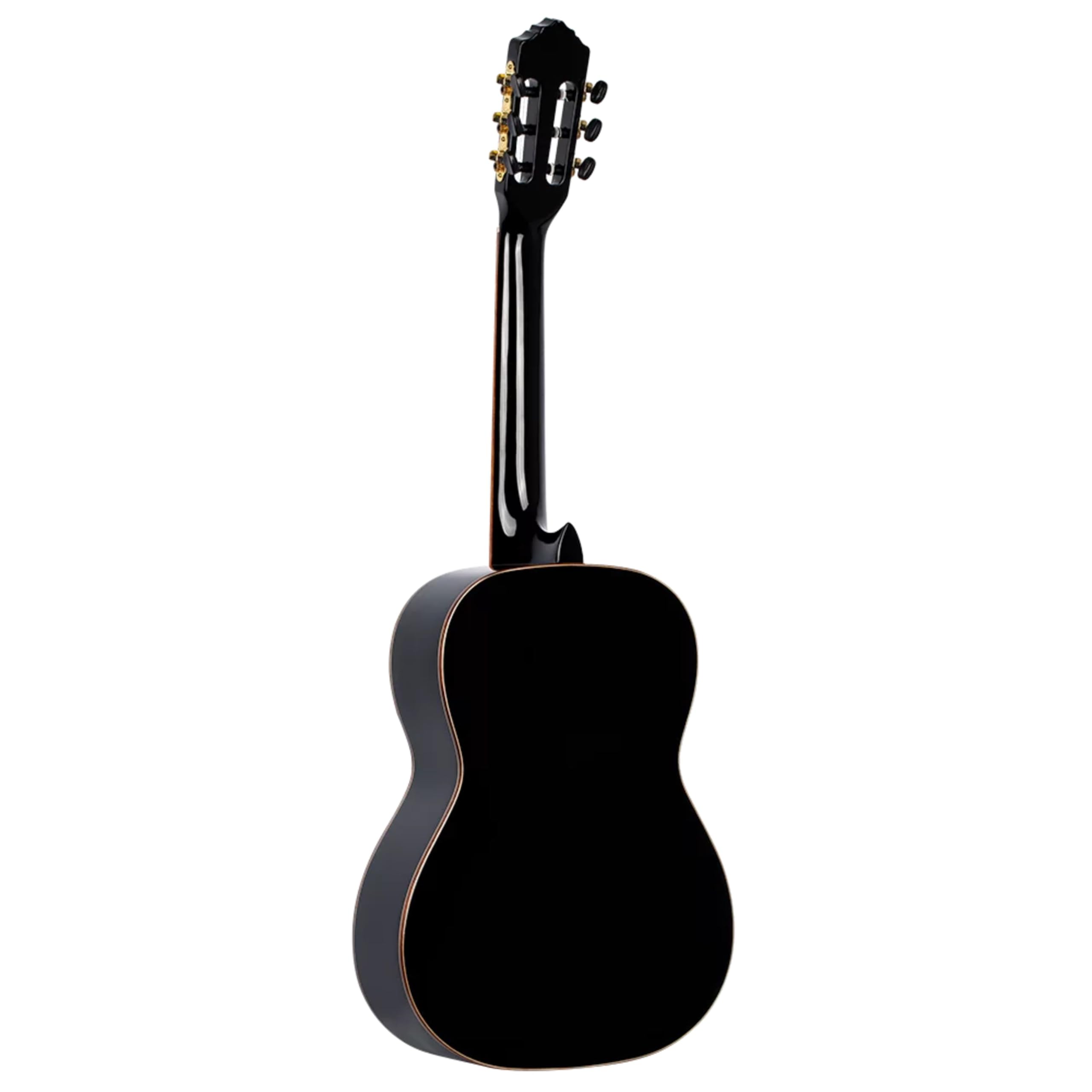 Ortega Guitars Chitarra Concerto Nera Misura 7/8 - Serie Family - include Gig Bag - mogano/top in abete (R221BK-7/8)