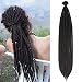 DAIRESS 10 Stands 20 Inches Handmade Dreadlocks Extensions Crochet Braids Reggae Hair Hip-Hop Style Faux Locs Crochet Hair For Rock&Roll Hippie Braiding Hair (#2 Dark Brown)