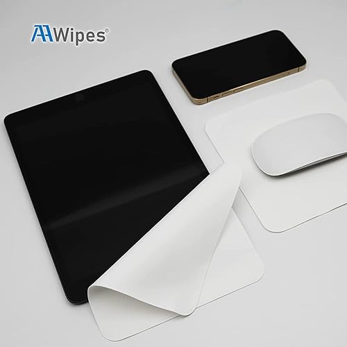 Miniatura 4 de AAwipes Paños de pulido de 10 paquetes 63 x 63 pulgadas blanco superfino compatibles con Apple iPhone iPad MacBook iWatch paños de limpieza de