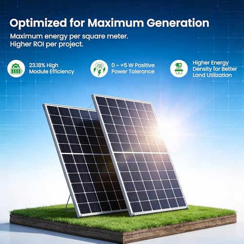 Image of Avaada 720Wp Solar Panel (TOPCon N-Type, Bifacial Dual-Glass) | 23.18% Efficiency, 132 Half-Cut Cells,18BB, IP68, 30-Year Performance Warranty, Non-DCR| Pack of 2