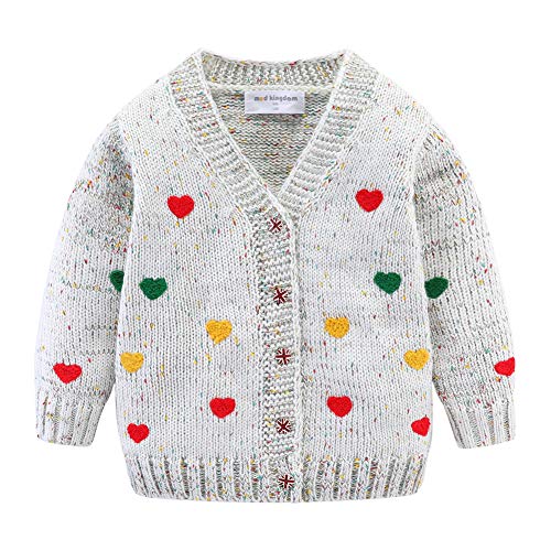Mud Kingdom Girls Cardigan Sweaters Cute Colorful Love