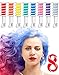 New Hair Chalk Comb Temporary Hair Dye Hair Color Brush Glitter Paint for Adults Kids & Children - Boys & Girls Perfect Gift Idea Set of 8 pcs