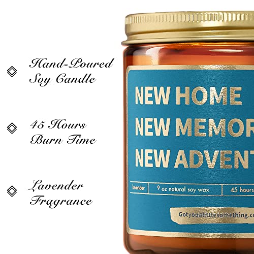 House Warming Gifts For New Home - Handmade Soy Candle - Housewarming Gifts For New House, Cute First Home 1St Apartment Welcome Gifts For Women Men Couples Friends - Cool Moving Away Presents Idea #TOP3