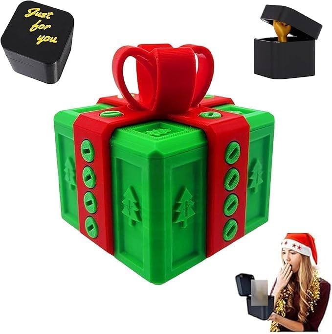 The Annoying Present with Finger, Hilarious Gag Prank Boxes Surprise Gift Box with Screws for Adults, 3D Printed Funny For Birthday Christmas (A-1PCS) — image 1