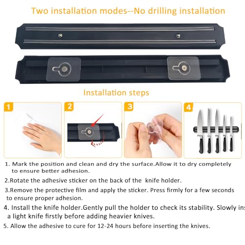 Magnetic Knife Holder for Wall,15Inch Magnetic Knife Storage Strip(38CM) - Image 5