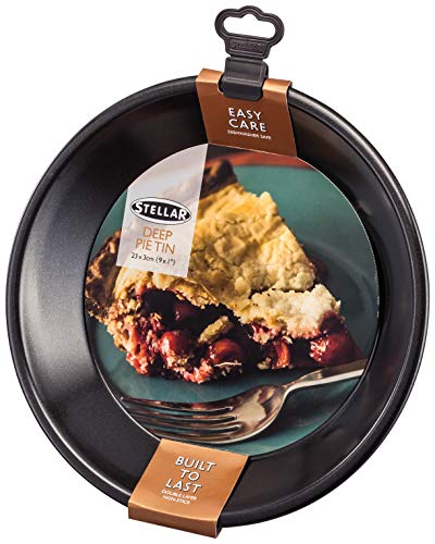 Stellar Deep Pie Tin, 24 x 3cm, Black, 20 x 30 x 25 cm