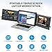 Alecewey P2 Triple Portable Monitor for Laptop Screen Extender Dual 12 Inch FHD 1080P IPS Display USB-A/Type-C/HDMI/Speakers for 13-16 Inch Notebook Computer Mac Windows Phone