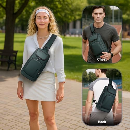 Bolso bandolera hombre cruzado: mochila de pecho compacta para tablet 2