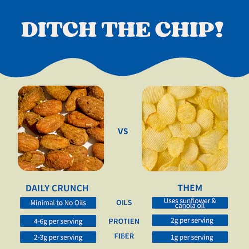 Image of Daily Crunch Sprouted Nuts, Mediterranean Medley, 1.2oz Snack Pack, 8 Ct | Uniquely Crunchy. Non-GMO Certified, Seed & Palm Oil Free, Dairy Free. 7g Plant Based Protein. Women Founded.
