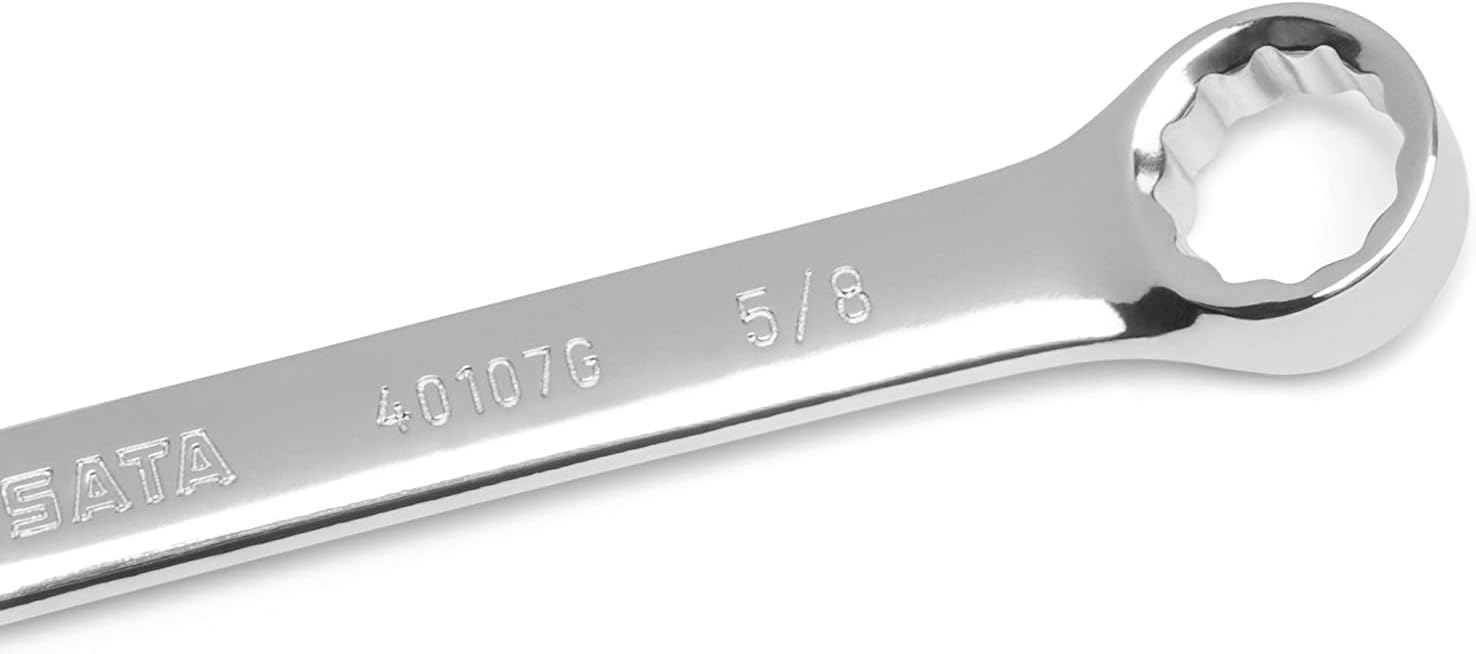 SATA 15 Piece 12 Point Combination Wrench Set | SAE sizes 1/4" - 1" | Off Corner Loading | ST08411G