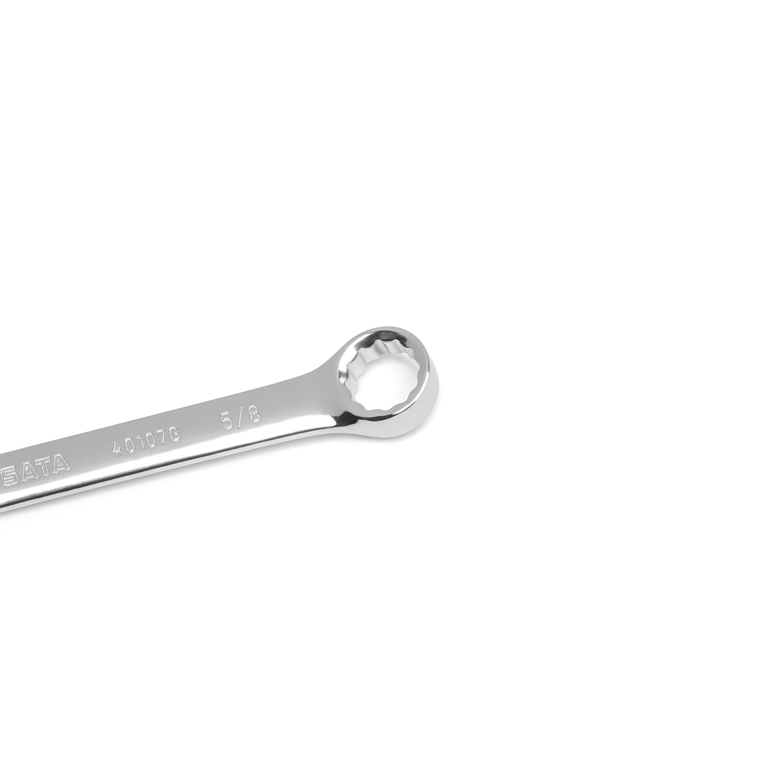 SATA 15-częściowy zestaw 12-punktowych kluczy płasko-oczkowych | rozmiary SAE 1/10.2 cm - 2.5 cm | Ładowanie rogu | ST08411G