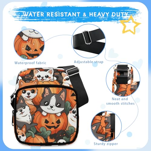 Halloween Style Pattern Mini Lightweight Crossbody Bag Casual Shoulder Handbag Design Portable Small Backpack Trvel,Style 84