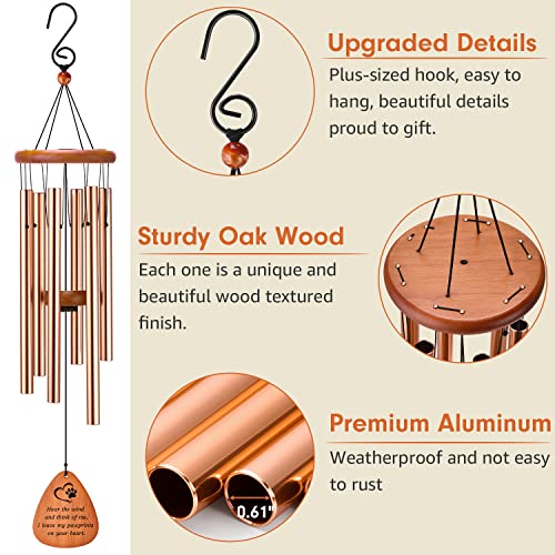 Ambobe Dog Memorial Gifts, 30" Pet Memorial Wind Chime For A Grieving Pet Owner, Pet Memorial Gifts, Pet Loss Gifts, Loss Of Dog Sympathy Gift, Pet Remembrance Gift In Memory Of Dog Cat #TOP6