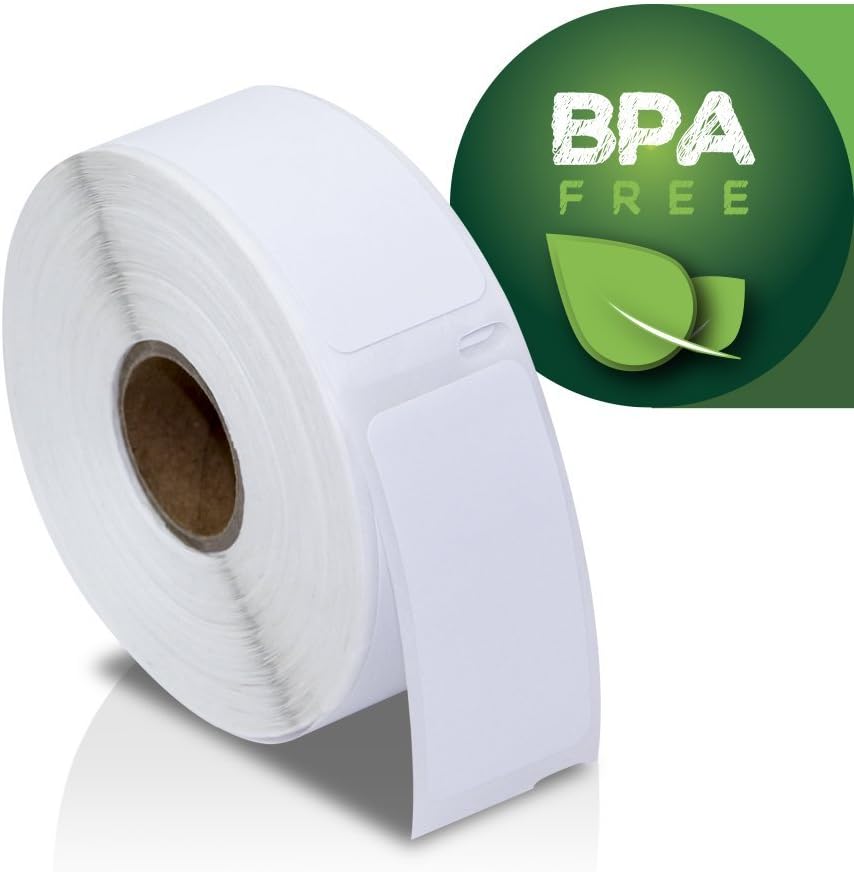 OfficeSmartLabels 1 x 2-1/8 inch Removable Multipurpose Labels, Compatible with 30336 (12 Rolls / 500 Labels Per Roll)