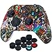 YoRHa Silicona Espesar Funda Piel Carcasas Cubierta para Xbox Series X/S Mando x 1 (Ganado) con Agarres para el Pulgar x 10
