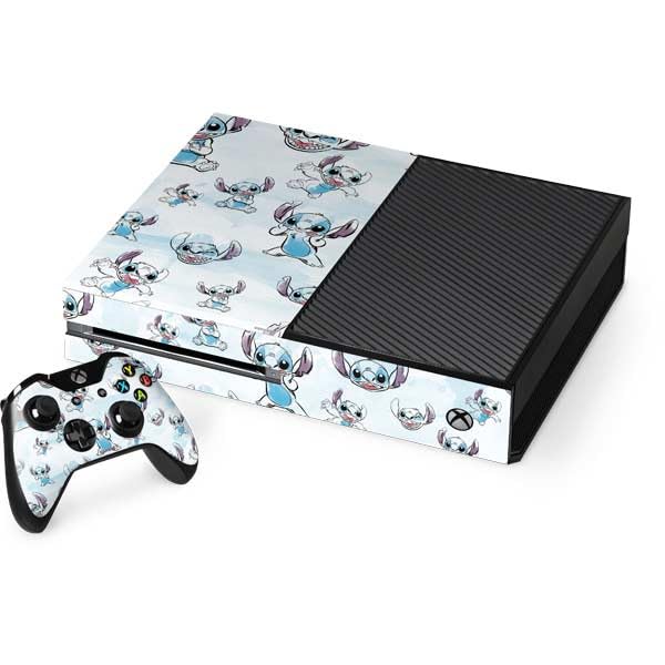 Skinit Decal Gaming Skin Compatible with Xbox One Console and Controller Bundle - Officially Licensed Disney Lilo and Stitch Personalities Moods Design