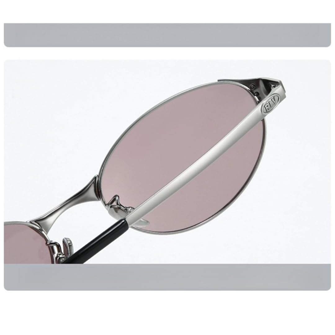 Gafas de sol polarizadas ultraligeras de titanio ovaladas para mujer.