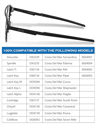 Image of Replacement Nose Pads Nose Piece for Costa South Point /Flagler /Fernandina /Peli; for Oakley Cartridge /Spindle /Latch Key
