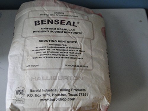 50 Pound Benseal Bentonite Drilling Mud Water Well Pond Foundation Seal Waterproof Baroid Grouting Wyoming Sodium Bentonite #TOP5
