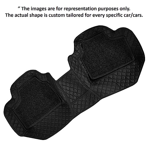 Image of Vahan Expo Premium 7D Car Mat Full Set for Xuv 3Xo 2024 || Luxury Leather Double-Stich 7D Car Floor Mat Complete Set || 100% Waterproof and Washable || Full Black