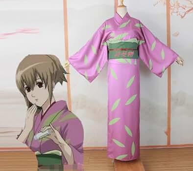 Amazon.co.jp: [SYJGKDHT] 銀魂 冲田ミツバ 着物 コスプレ衣装