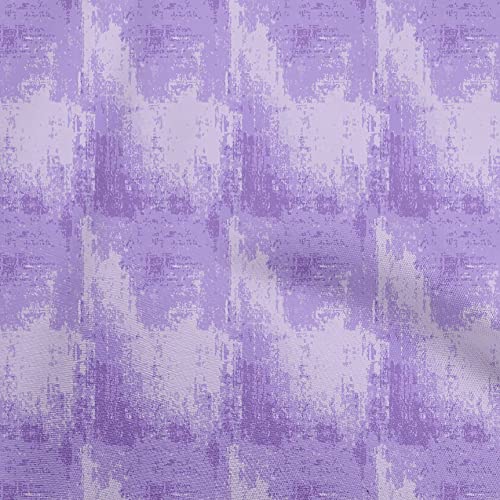 oneOone Cotton Cambric Violet Fabric Abstracts Fabric for Sewing Printed Craft Fabric By The Yard 42 Inch Wide
