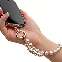 Vista 9 de Correa de dije para teléfono, pulsera de cadena de teléfono con correa de sujeción para la muñeca para mujer