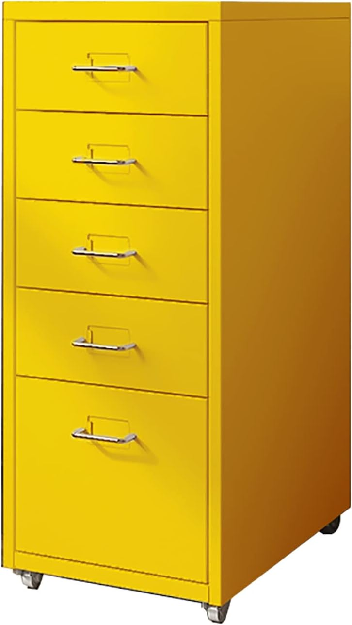 Tyewomiy Drawer Vertical File 5 Drawers Mobile