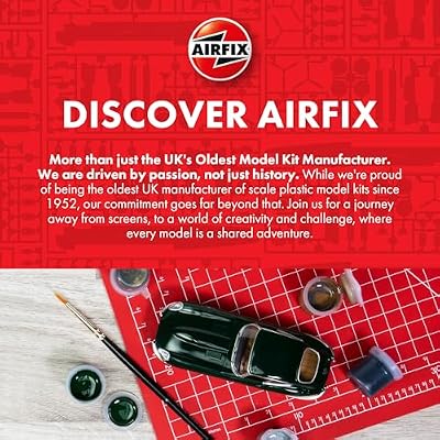 Airfix Vintage Classics Set - A02314V Bofors 40mm Gun & Tractor - Plastic Model Motor Vehicle Kits for Adults & Children 14+, Set Includes 107 Pieces, Sprues & Decals - 1:76 Scale Model Vehicle Set