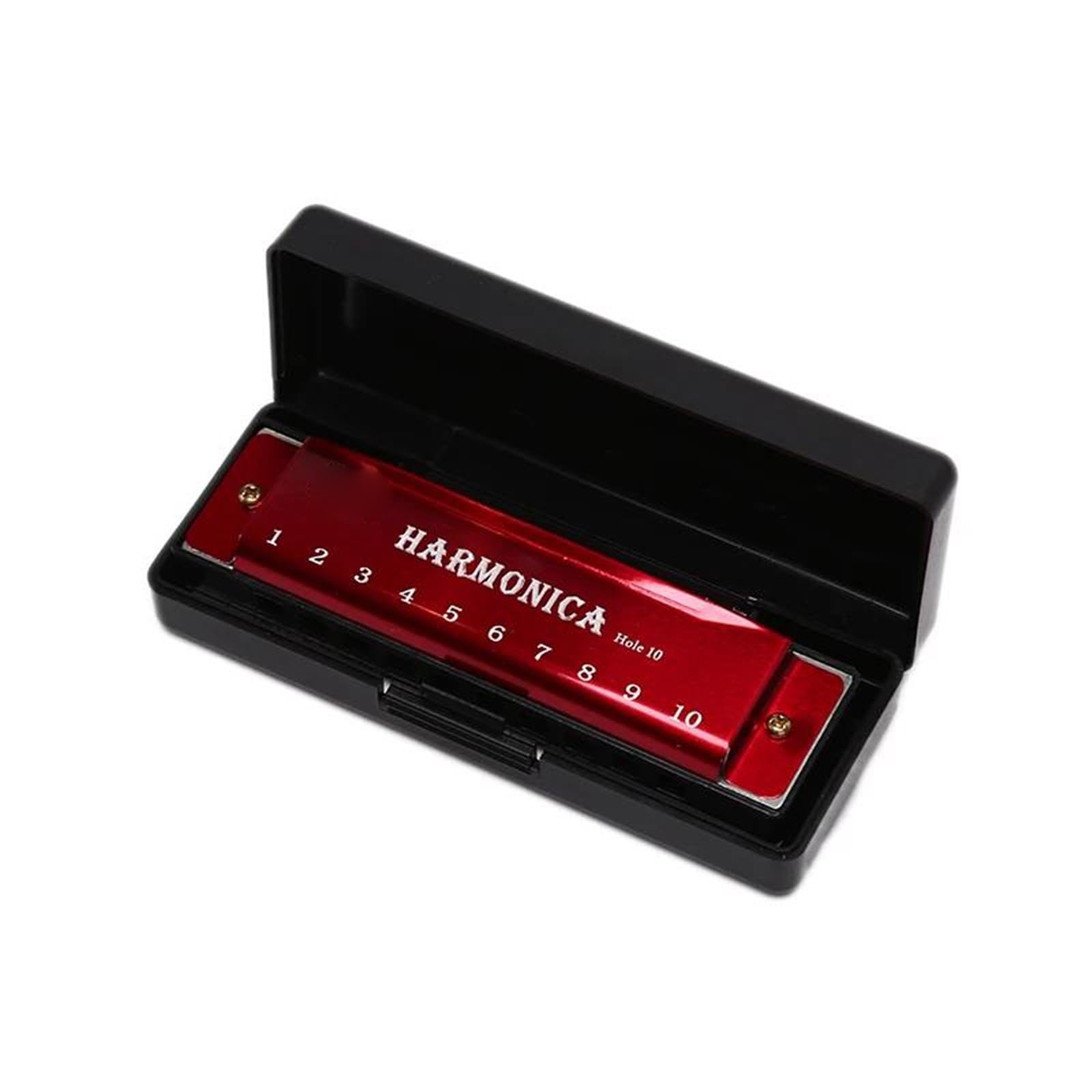 Mundharmonikas Für Anfänger Und Erwachsene 10 Loch Mundharmonika Für Anfänger(Red)
