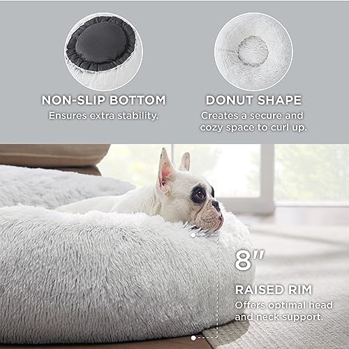 image for Bedsure Calming Dog Bed for Medium Dogs - Donut Washable Medium Pet Be