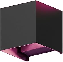 Sponsored You’re seeing this ad based on the product’s relevance to your search query.Learn more about this advertisement Metzler Smart Wall Light LED RGB + Warm White Lamp in Jet Black RAL 9005 - Up and Down Cube Light Outdoor / Indoor Dimmable - Outdoor Light Controllable via App with Over 100 Colour Options - 10 x 10