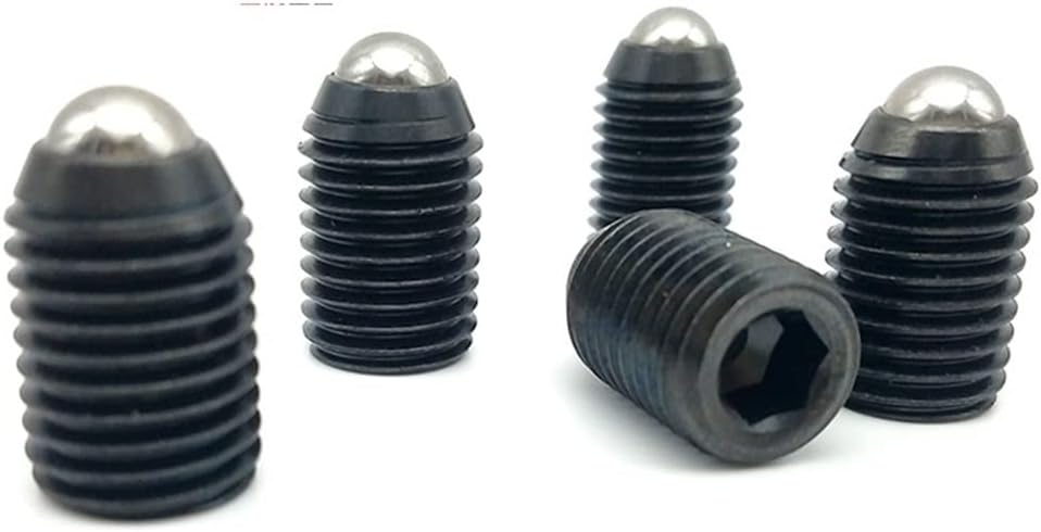 2pcs ZC104-1-M6-M8 Inner Hexagon Ball Head Plunger 12.9 Level Positioning Spring top Ball (Color : M6*8) (Color : M8*40)