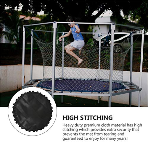 Tapete para cama elástica de reposição IMIKEYA Preto Redondo Tapete de Trampolim para substituição c