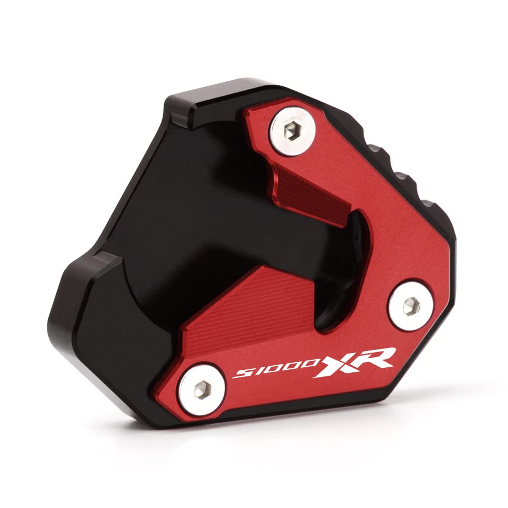 Modeer per BMW S1000XR 2020-2024 Cavalletto laterale in alluminio per moto CNC Ingrandisci l'estensione s 1000 xr s1000 xr s 1000xr Accessori (rosso)