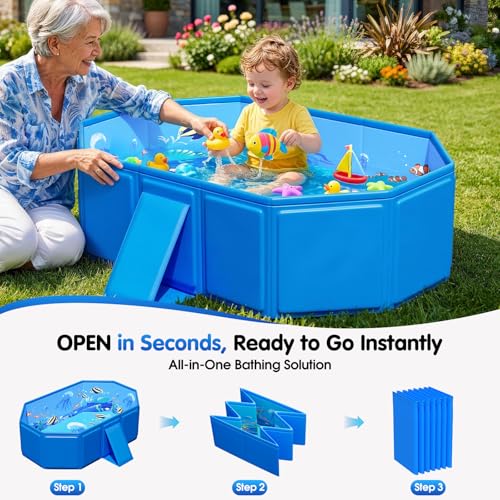 Image of 2026 Toddler Bath Tub for Shower, Portable Bathtub for Kids