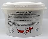 KH+ steigert die Karbonathärte im Gartenteich und schützt den pH-Wert vor Schwankungen (pH-Puffer) und ggf. vor einem Säuresturz.